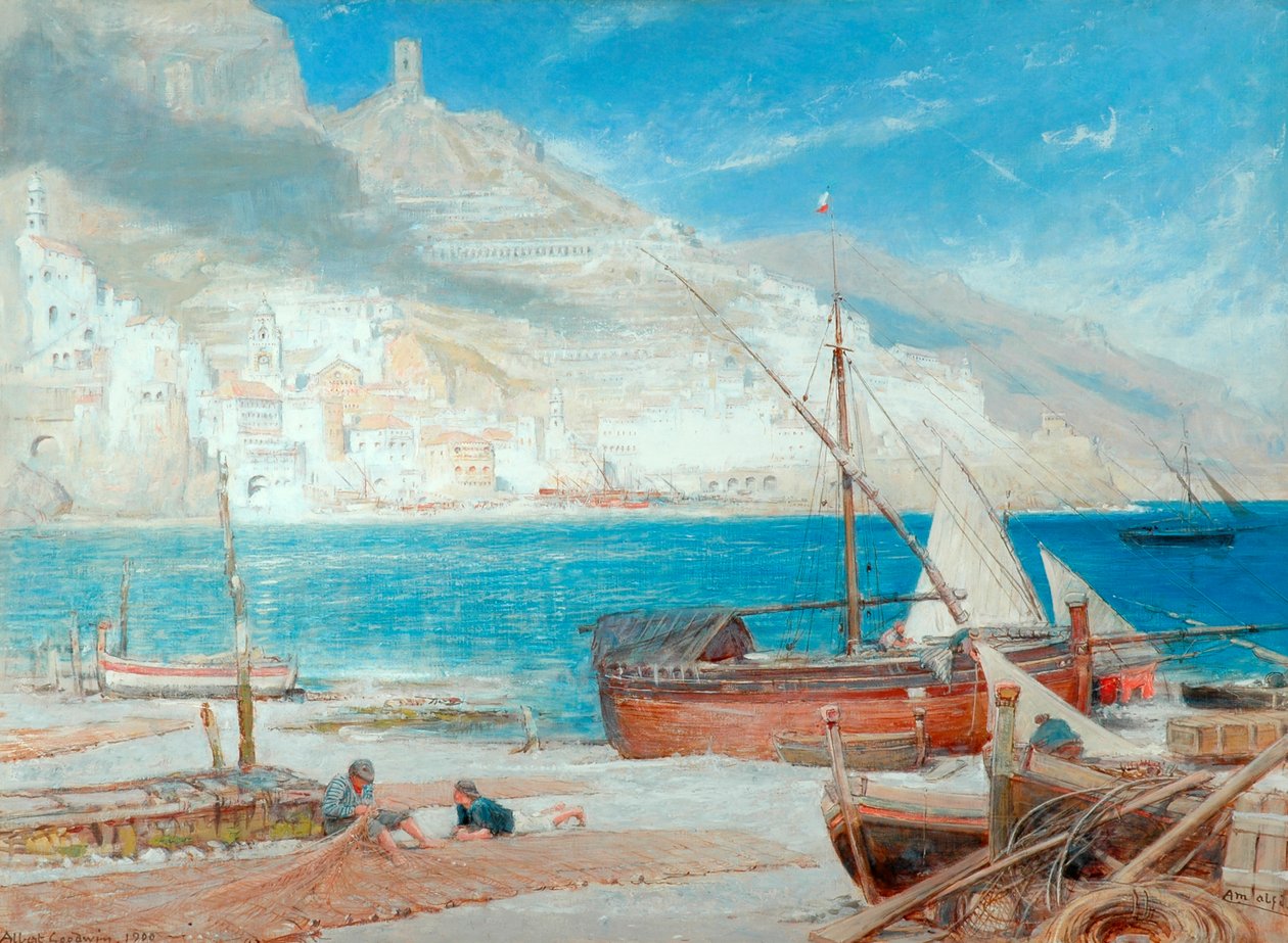 Amalfi, 1900 av Albert Goodwin