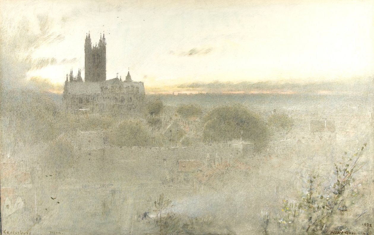 Canterbury Dawn av Albert Goodwin