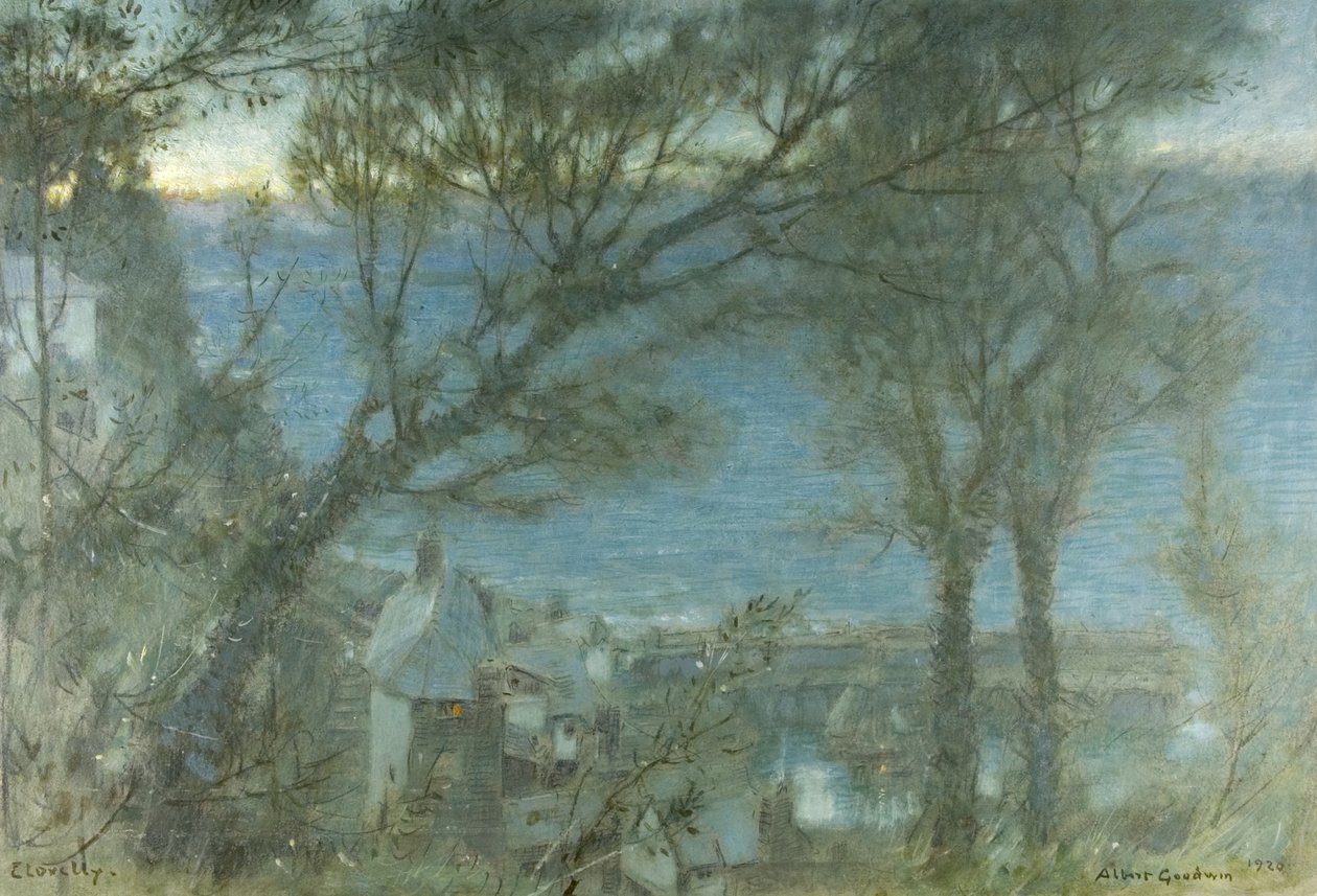 Clovelly av Albert Goodwin