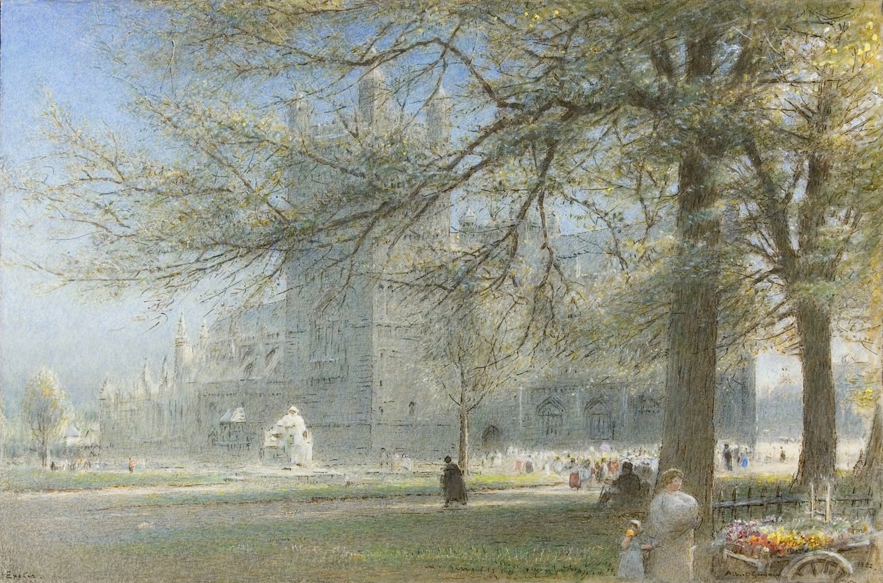 Exeter katedral av Albert Goodwin