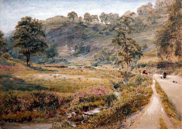 Matlock (akvarell på papir) av Albert Goodwin