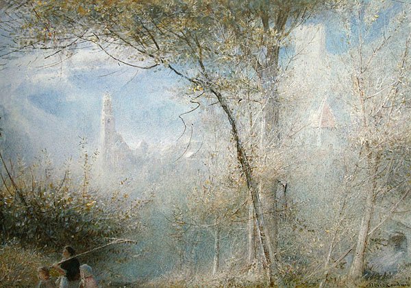 Merano, Nord-Italia av Albert Goodwin