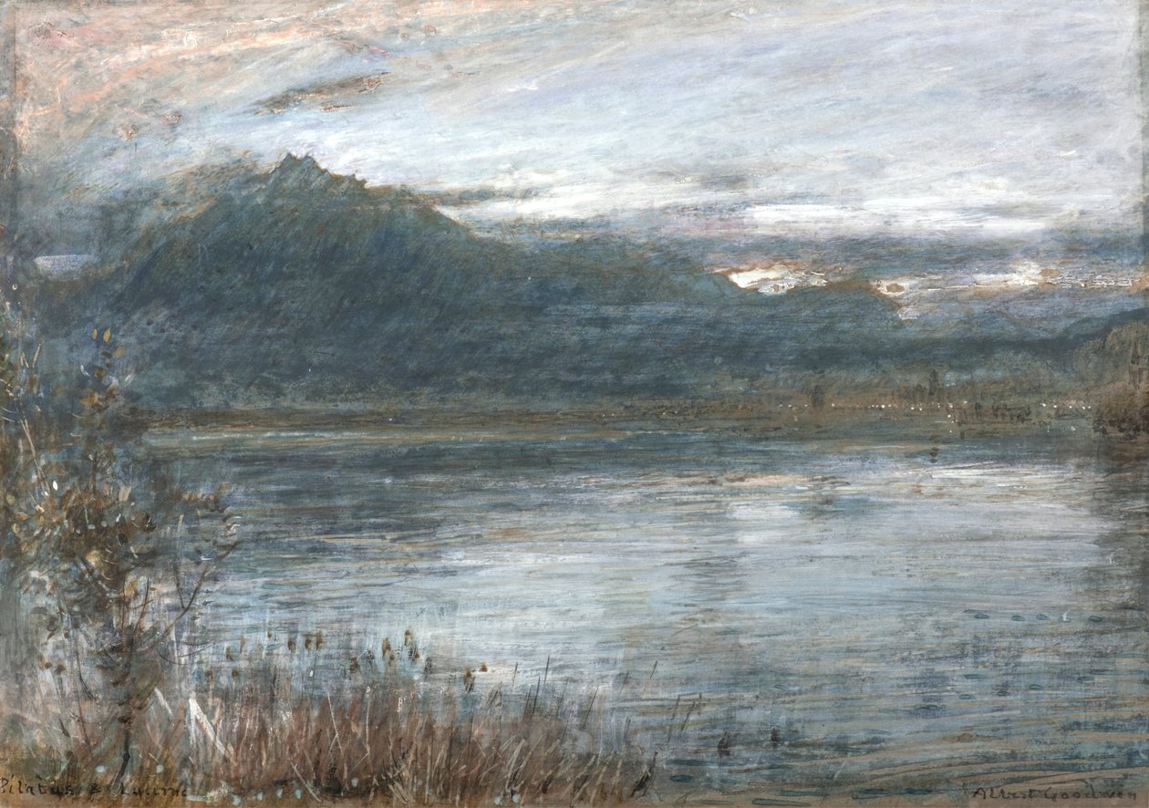 Pilatus og luserne (akvarell og kroppsfarge på tonet papir) av Albert Goodwin
