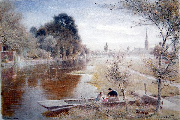 Salisbury-kanalen av Albert Goodwin
