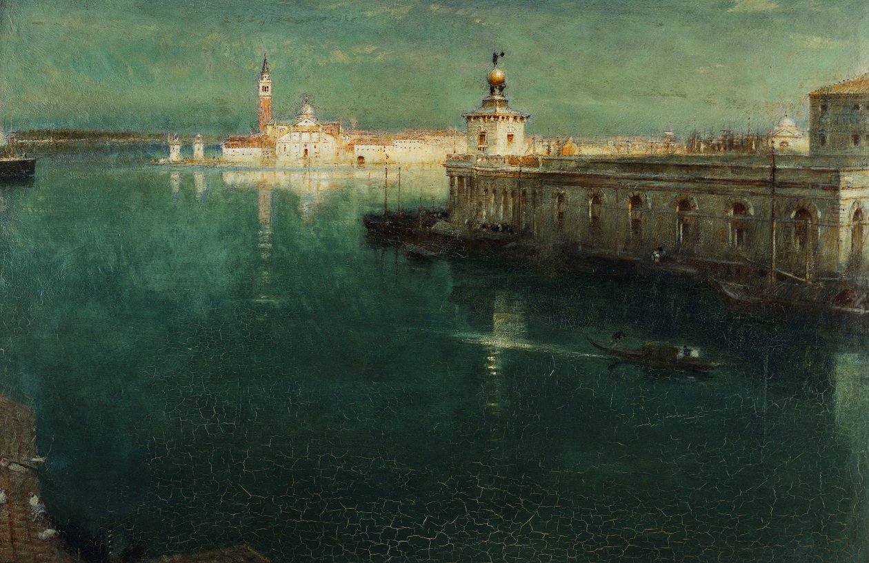 St. Giorgio fra Housetops, 1905-1906 av Albert Goodwin