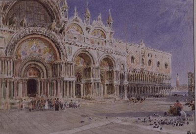 Markuskirken, Venezia av Albert Goodwin