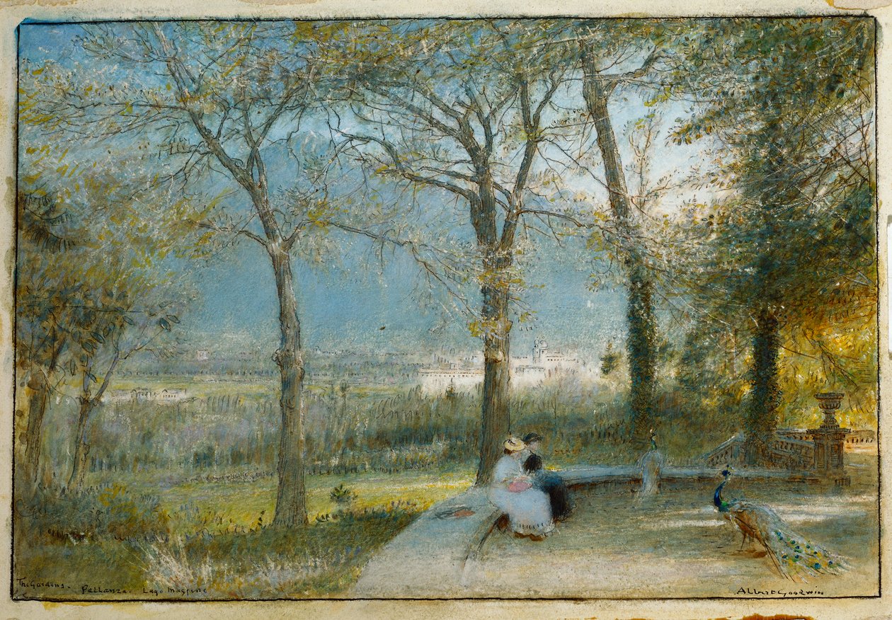Hagene, Pallanza, Lago Maggiore av Albert Goodwin