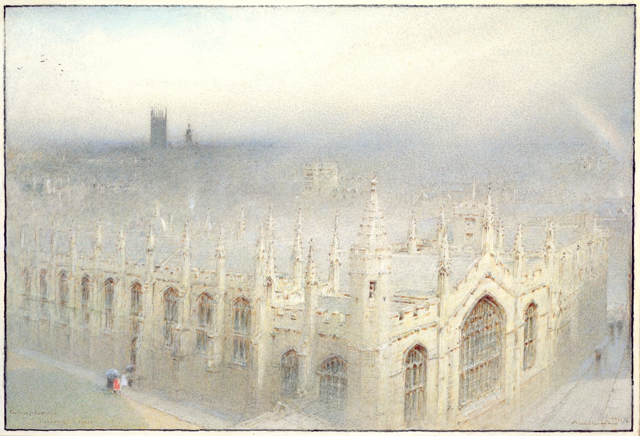 The Rain from Heaven, 1922 (wc med kroppsfarge på papir) av Albert Goodwin