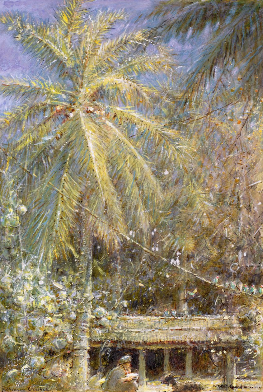 Historien om forliset fra Robinson Crusoe av Albert Goodwin