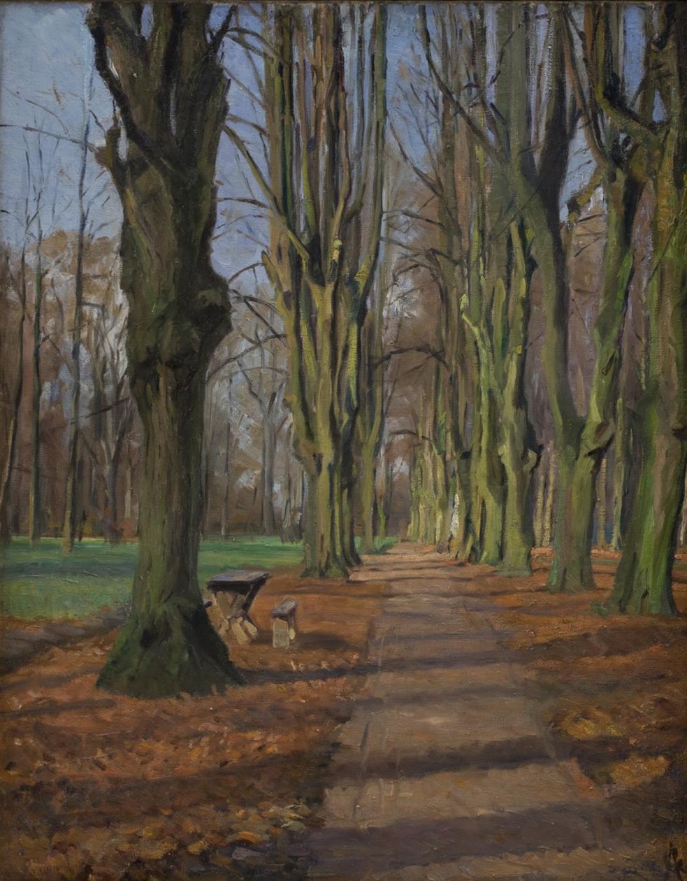 En Allé i Søndermarken. Frederiksberg av Albert Gottschalk