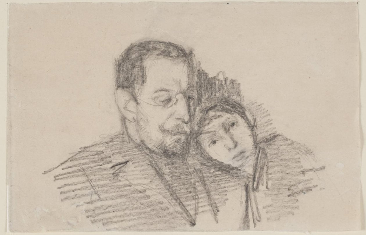Portrett av førsteadvokat Hartvigsen og hans datter av Albert Gottschalk