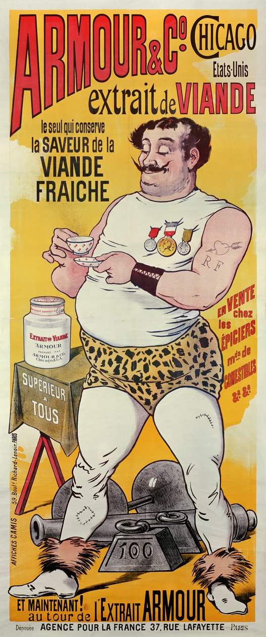 Armor and Co, Chicago (plakat) av Albert Guillaume