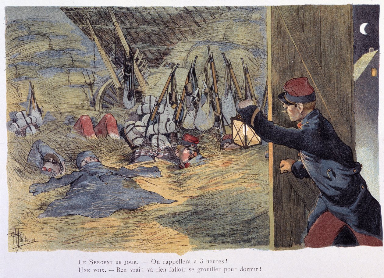 Dan la straille - i ""Military Album"" av Albert Guillaume (1873-1942), ca. 1900 av Albert Guillaume