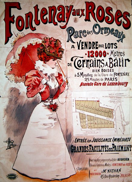 Plakatreklame tildelinger i Parc des Ormeaux, Fontenay-aux-Roses av Albert Guillaume