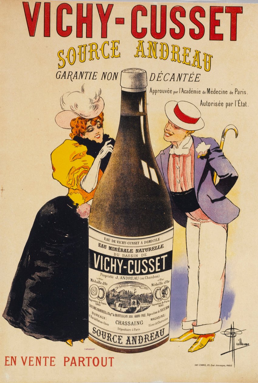 Vichy-Cusset - Kilde Andreau , ca. 1895. av Albert Guillaume