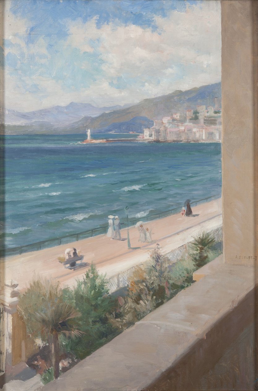 Fra mitt vindu i Cannes, 1891 av Albert Gustaf Aristides Edelfelt