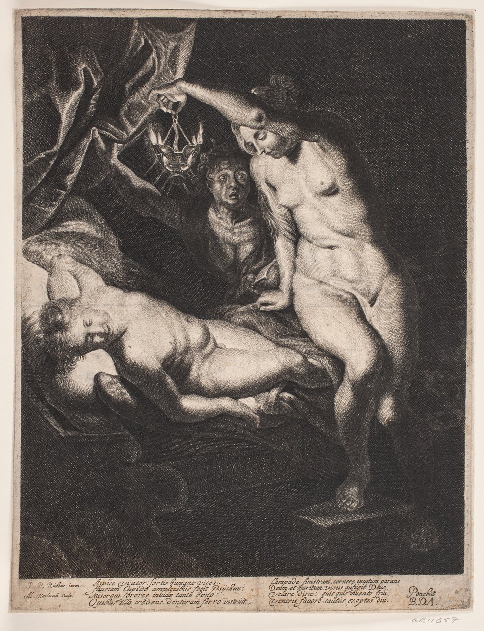 Psyche og den sovende Amor av Albert Haelwegh