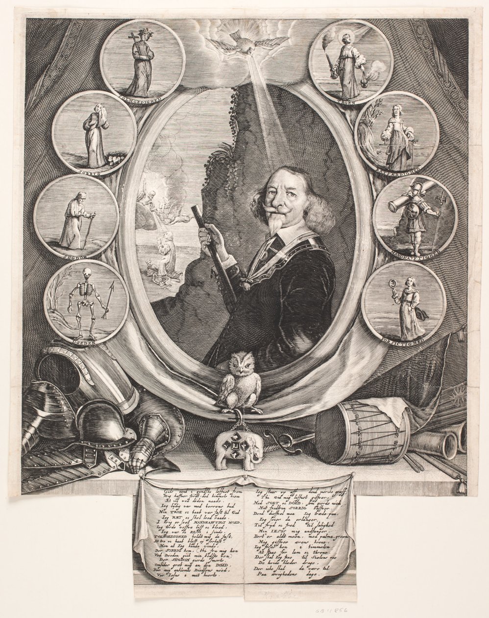 Wentzel Rothkirch. Illustrasjon til gravprekenen av Albert Haelwegh