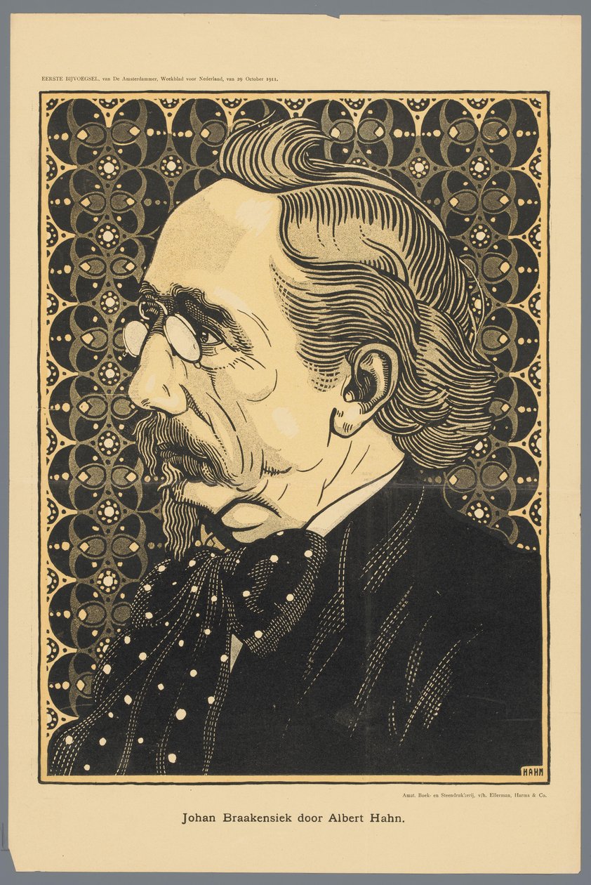 Johan Braakensiek av Albert Hahn (tittel på objekt) av Albert Hahn (I)