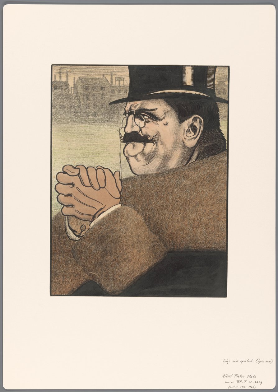 Design for en politisk tegneserie: Kapitalisten av Albert Hahn (I)