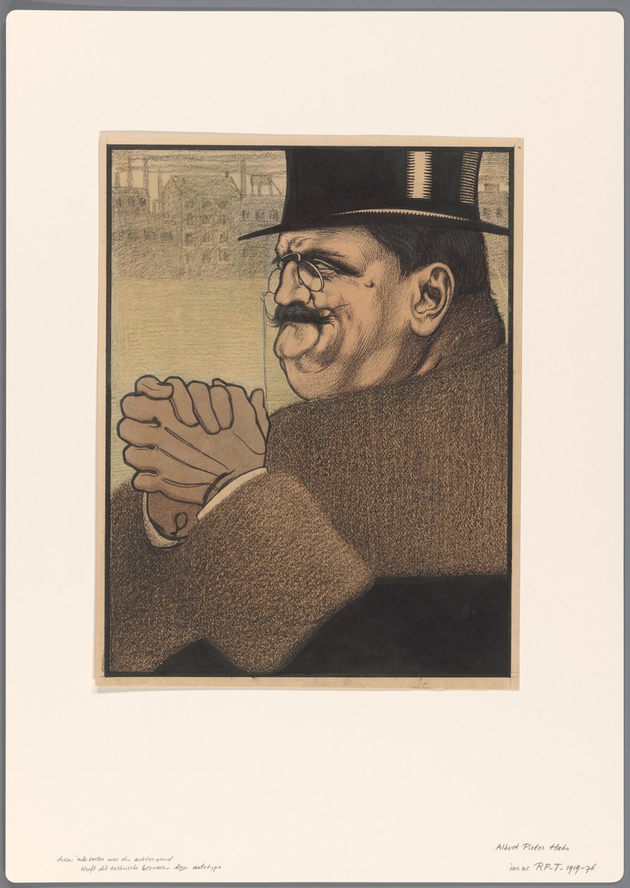 Design for en politisk tegneserie: Kapitalisten av Albert Hahn (I)