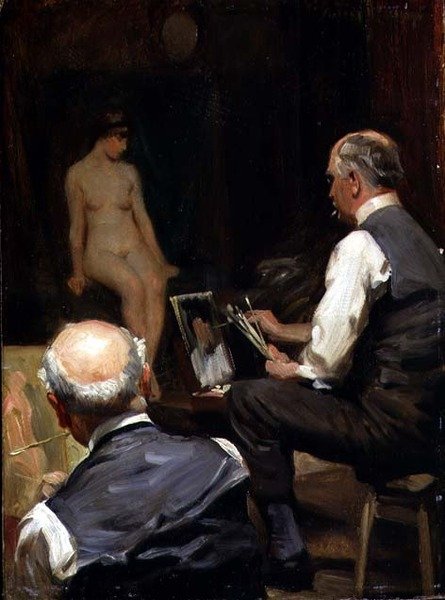I studioet (styret) av Albert Henry Collings