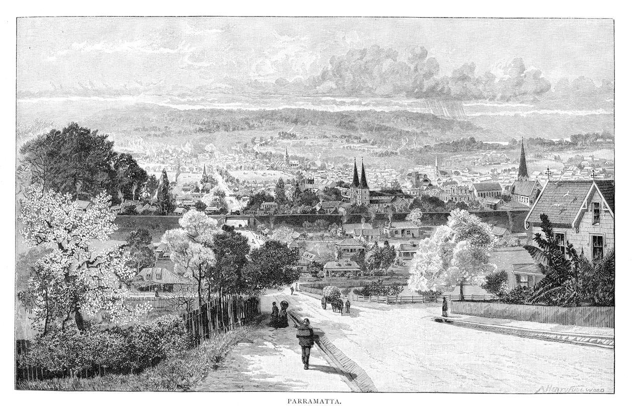 Parramatta, New South Wales, Australia, 1886. av Albert Henry Fullwood