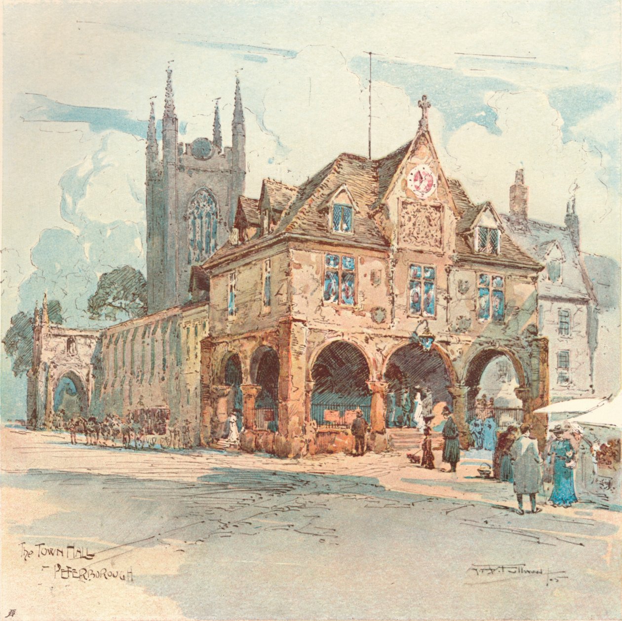Rådhuset, Peterborough, c1909 av Albert Henry Fullwood