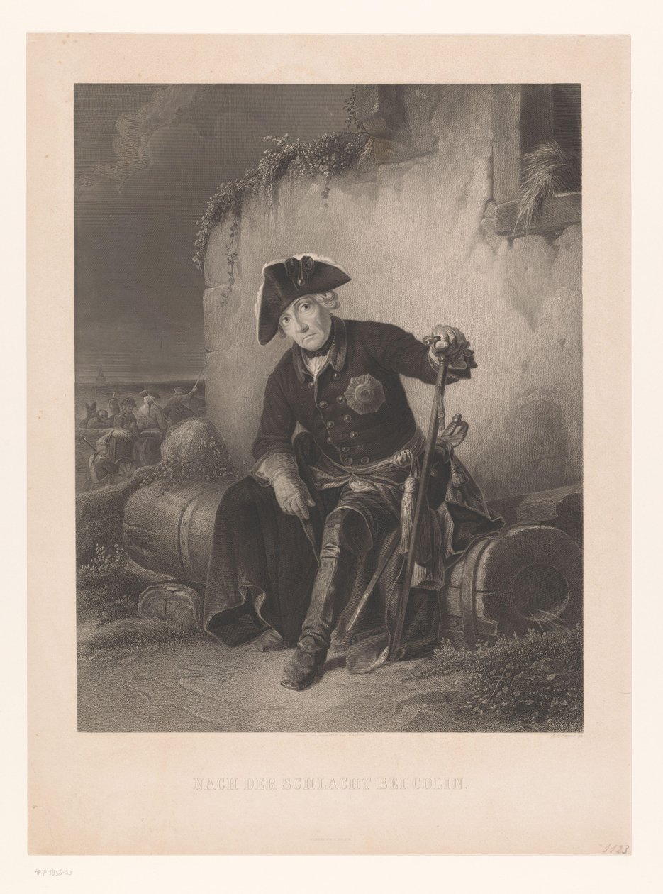 Fredrik den store etter slaget ved Kolin Nach der Schlacht bei Colin (tittel på objekt) av Albert Henry Payne