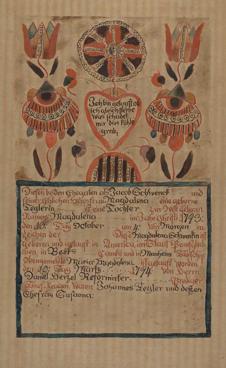Pa. Tysk fødselsattest, ca. 1936. av Albert J. Levone
