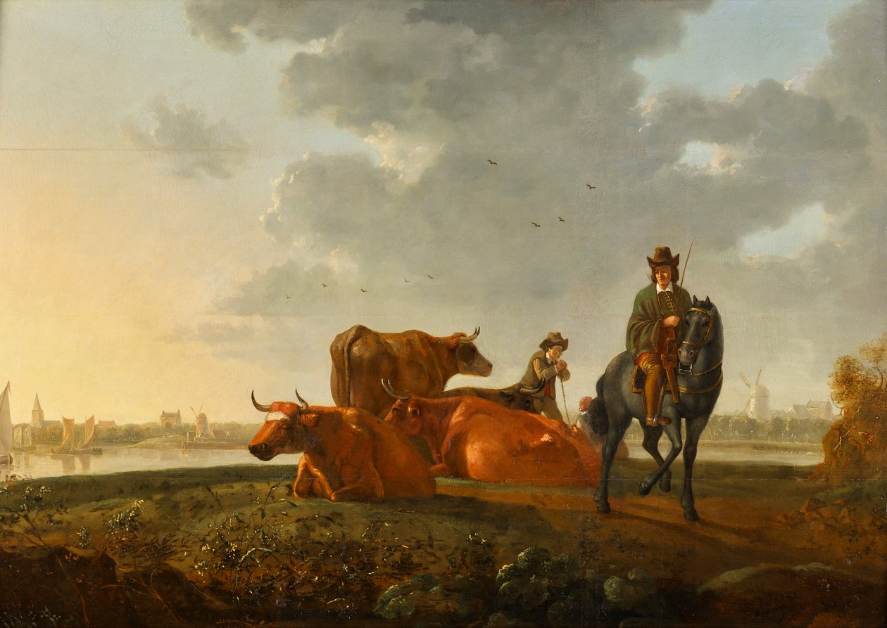 beite ved elva av Albert Jacobsz Cuyp