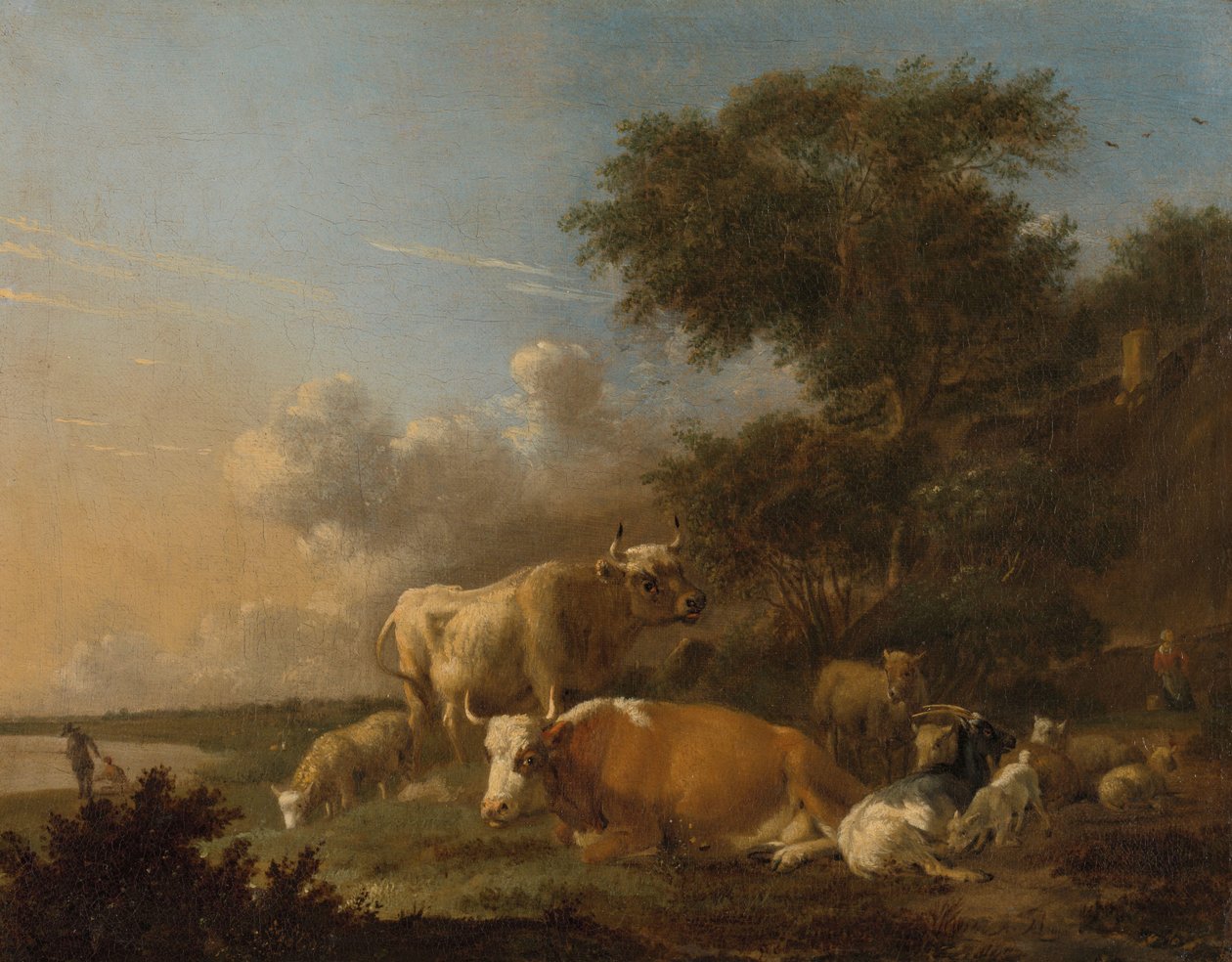 Landskap med storfe av Albert Jansz Klomp