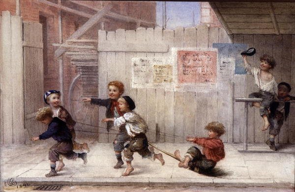A Four in Hand (akvarell på papir) av Albert Jnr. Ludovici