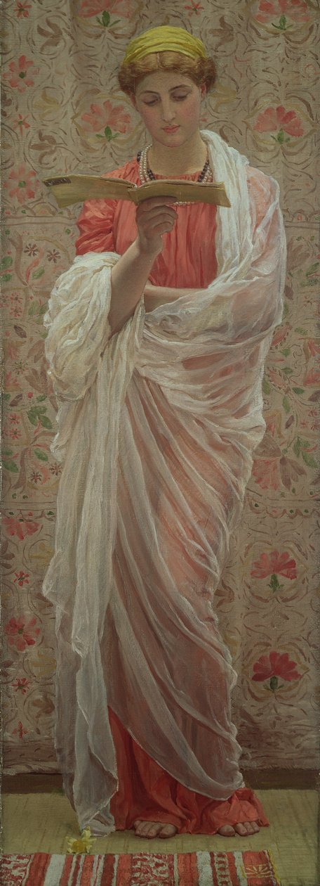 A Reader, ca. 1877 (olje på lerret) av Albert Joseph Moore