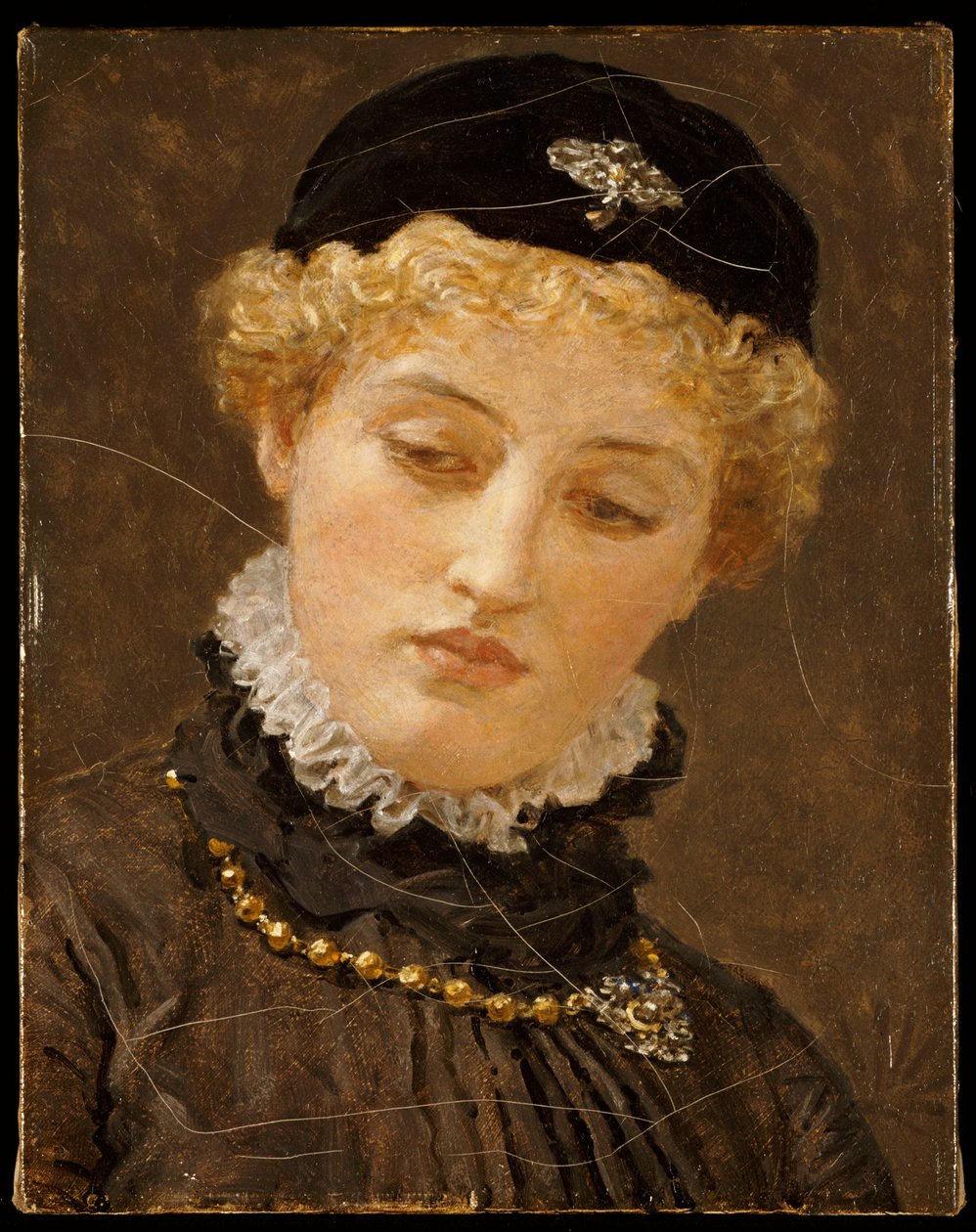 Ellen Terry som Portia i "The Merchant of Venice", ca. 1885 av Albert Joseph Moore