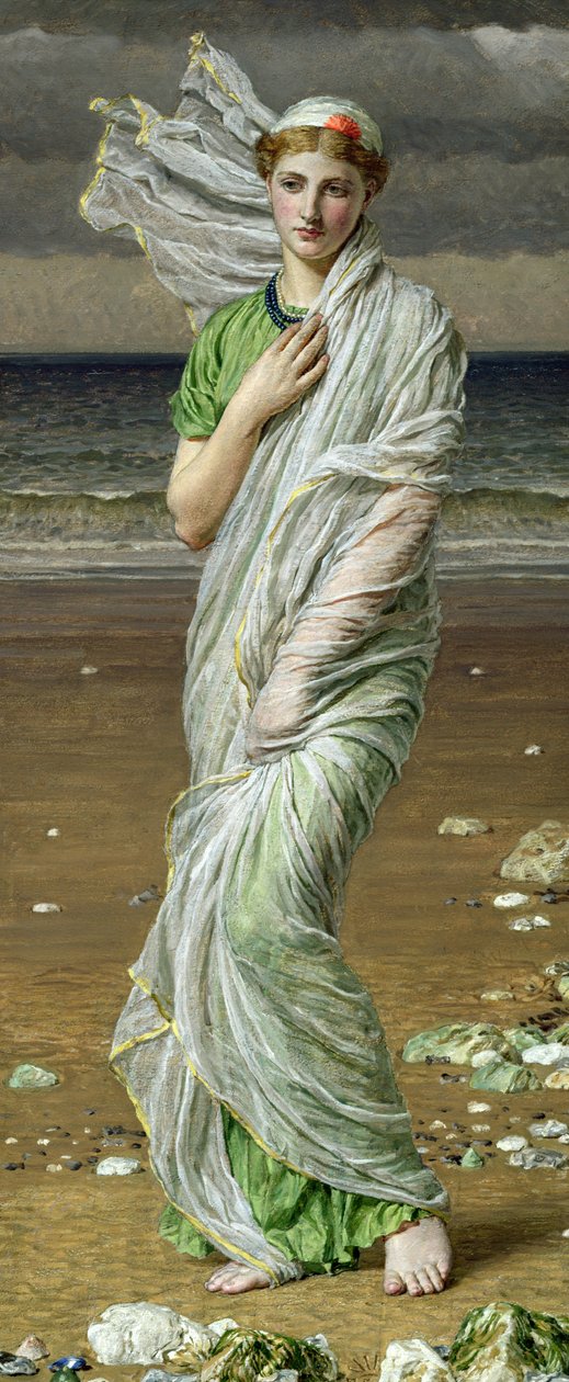skjell (olje på lerret) av Albert Joseph Moore