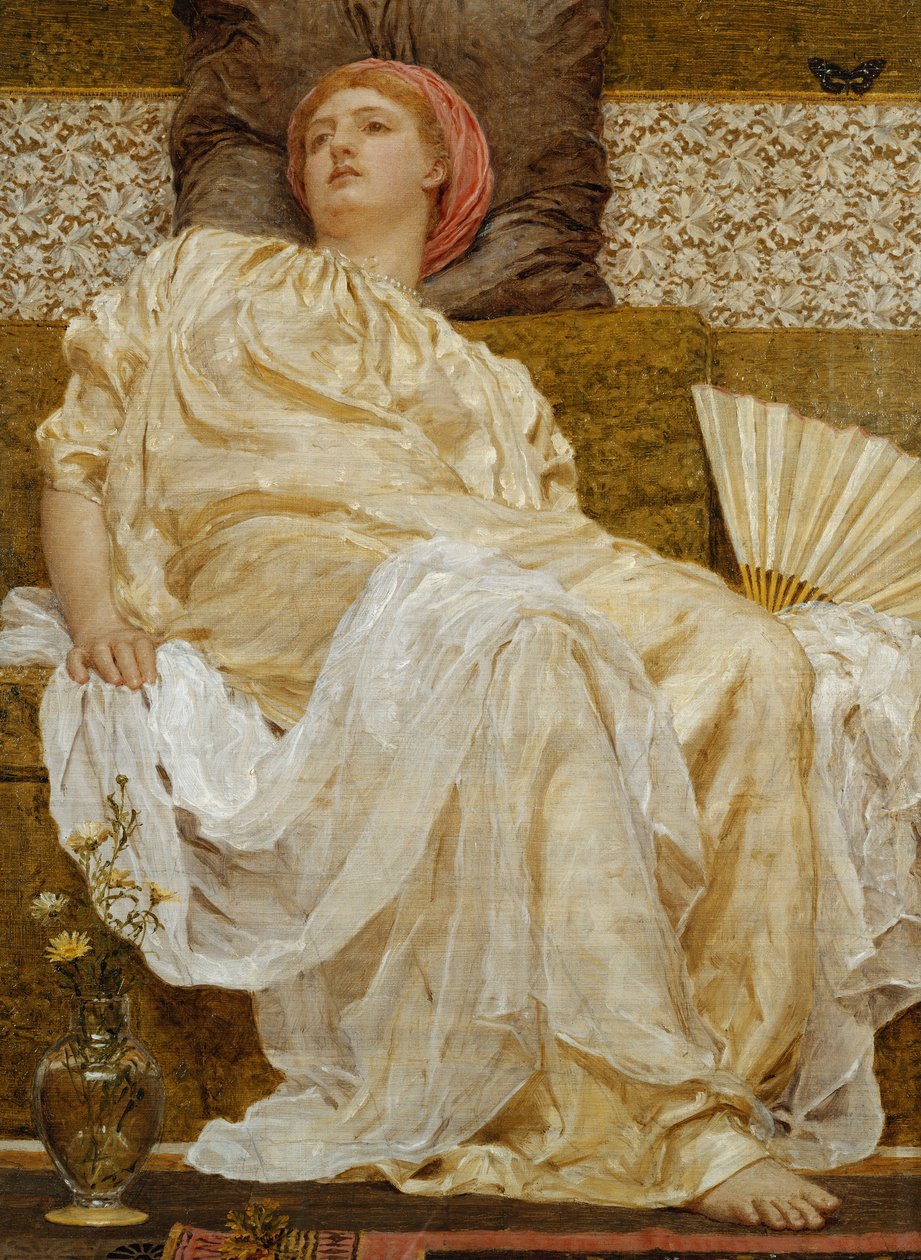 Gule margeritter, 1881 av Albert Joseph Moore