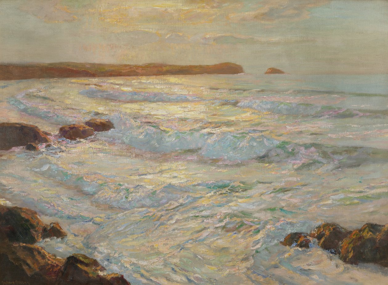 Summer Sea, Newquay, Cornwall, ca. 1920 av Albert Julius Olsson