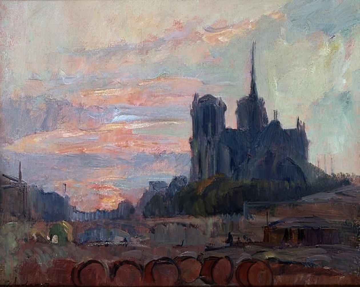 PINTURA. Kunstner: ALBERT LEBOURG. Sted: PRIVAT SAMLING, MADRID, SPANIA av Albert Lebourg