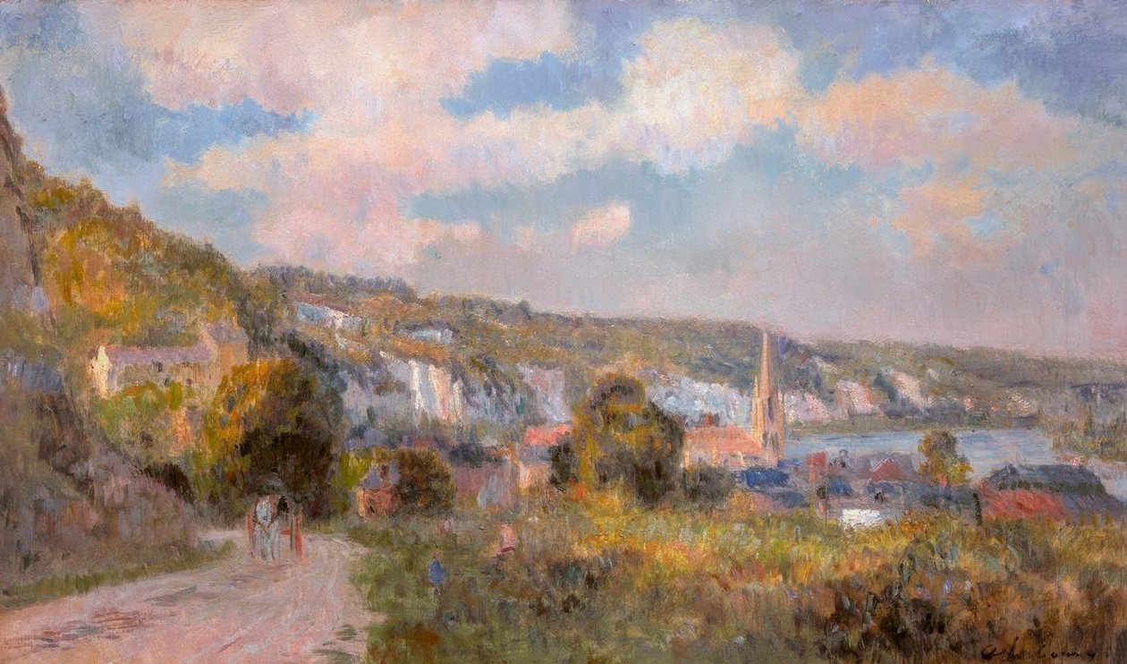 Utsikt over La Bouille, av Albert Lebourg