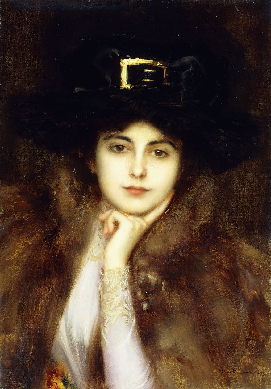 Portrett av en elegant dame, av Albert Lynch