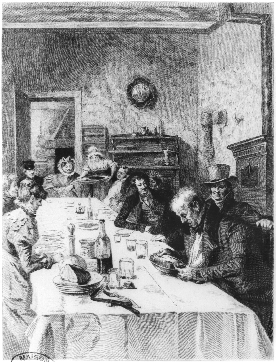 The Vauquer Boarding House, illustrasjon fra 