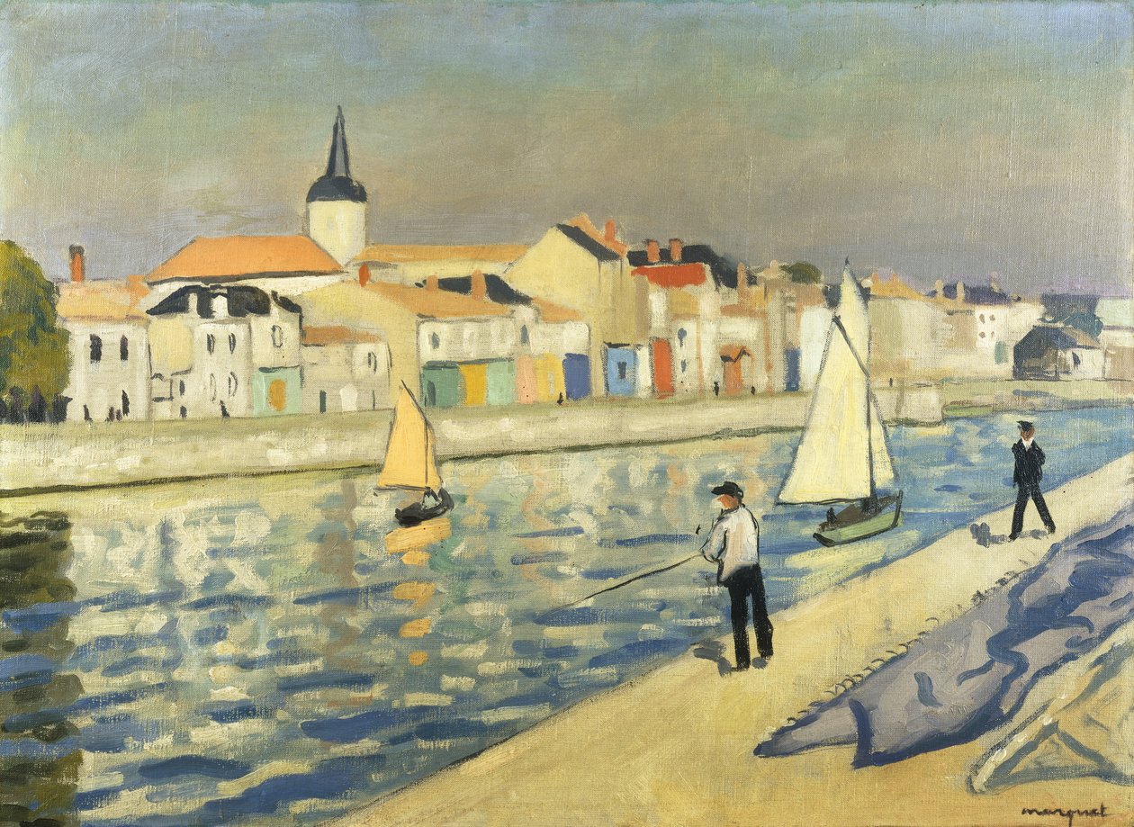 Sportsfiskere på Chaume; Sportsfiskere på La Chaume av Albert Marquet