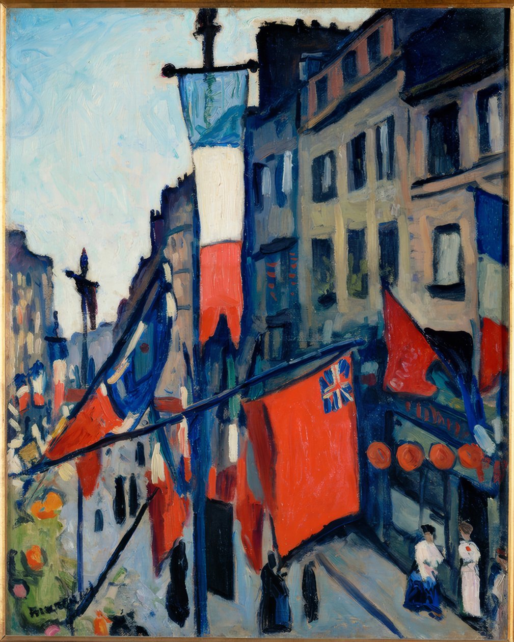 14. juli i Le Havre av Albert Marquet