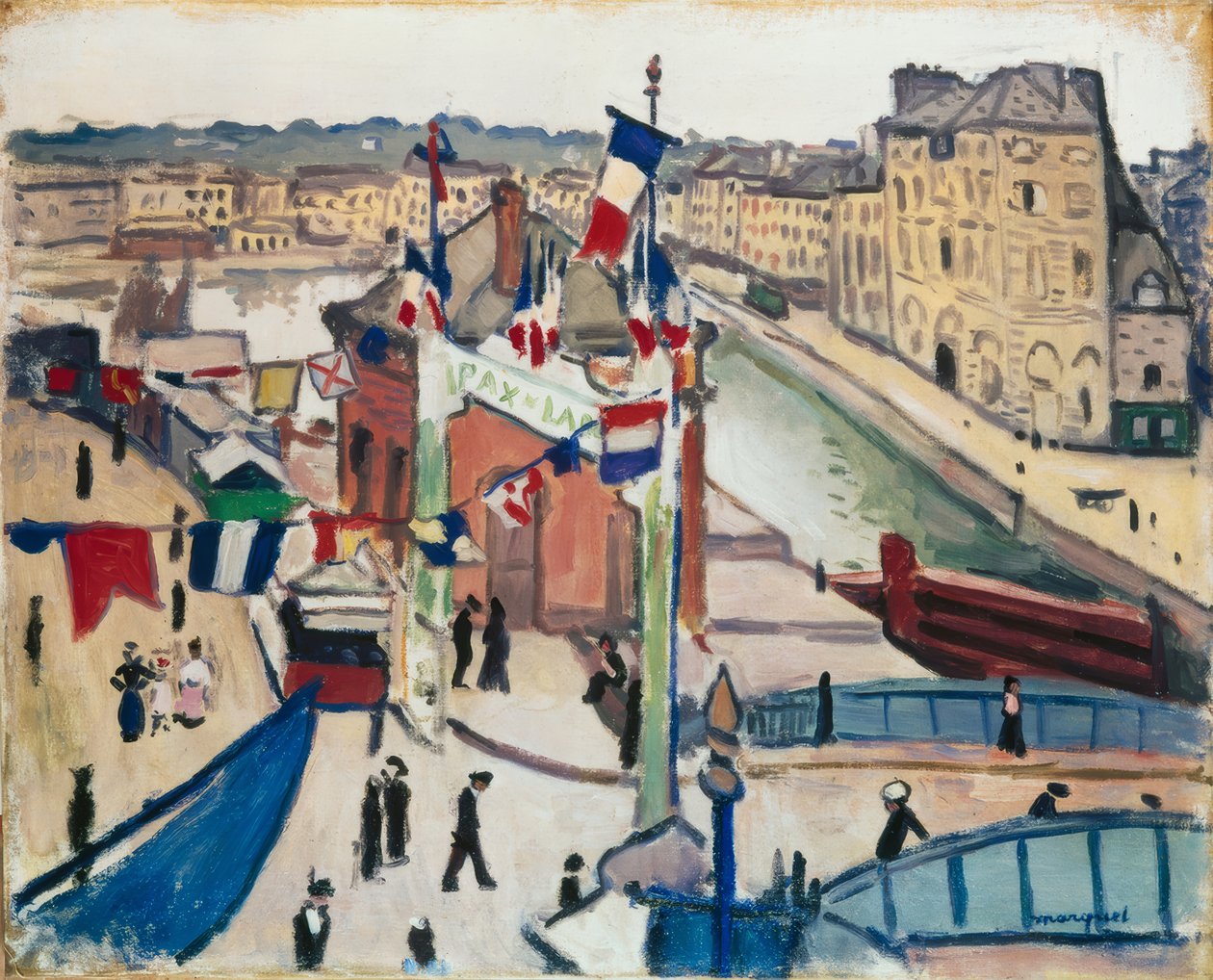 14. juli i Le Havre av Albert Marquet