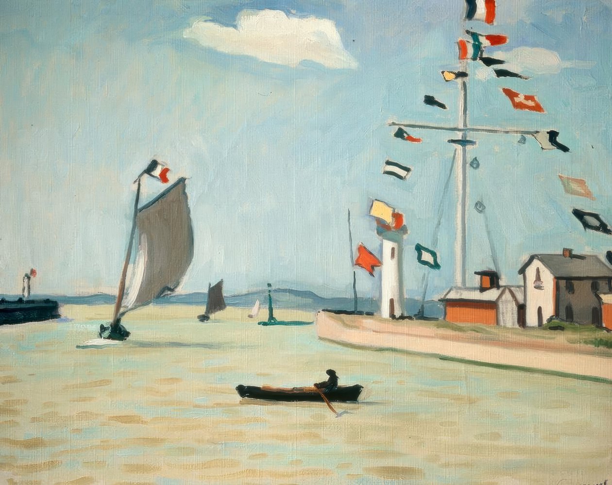 Havnen i Honfleur av Albert Marquet