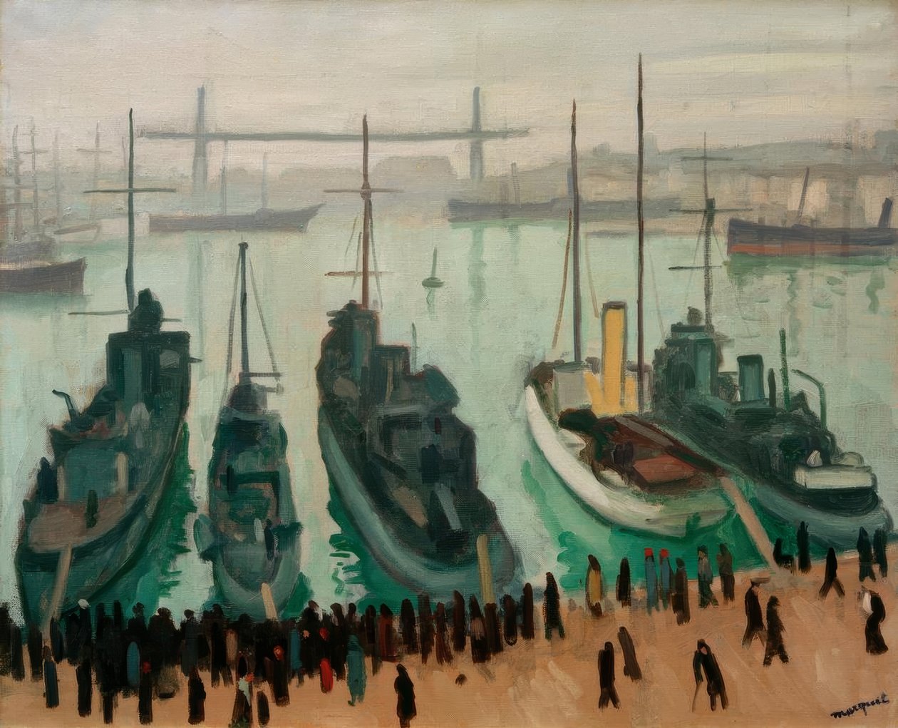 Den gamle havnen i Marseille av Albert Marquet