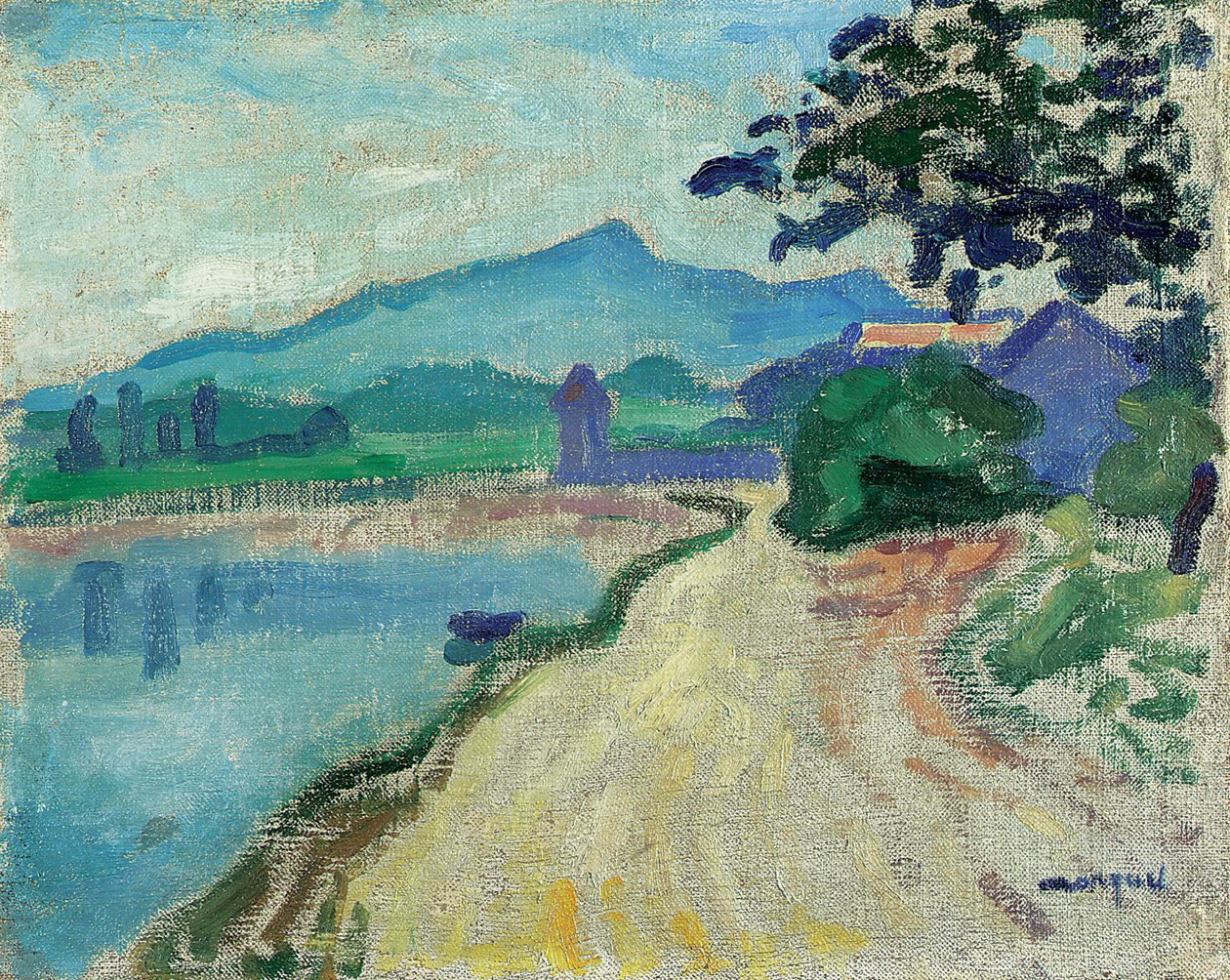Omgivelsene til Saint-Jean-de-Luz, Morgenen (olje på lerret) av Albert Marquet