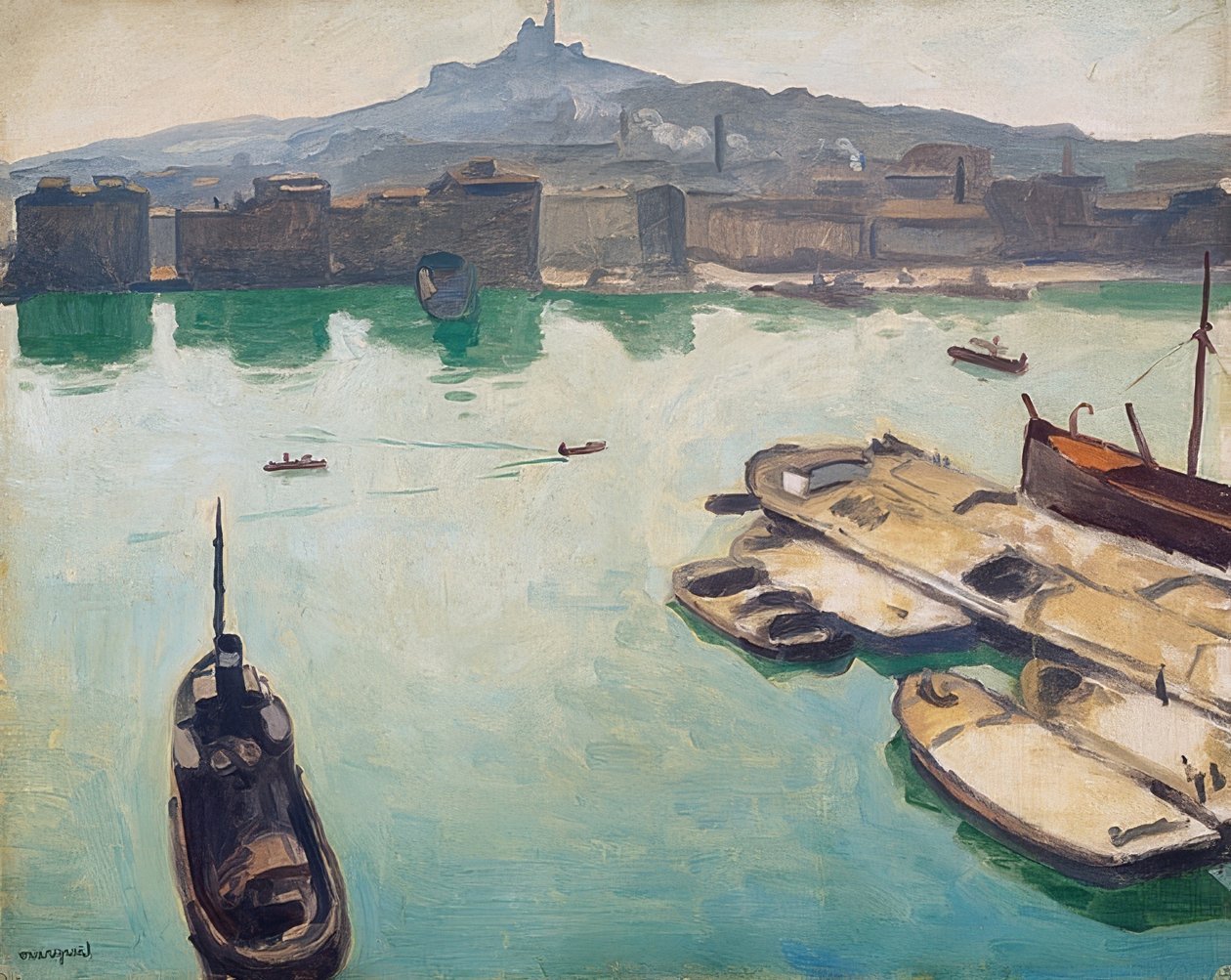 Marseilles havn. 1916 av Albert Marquet