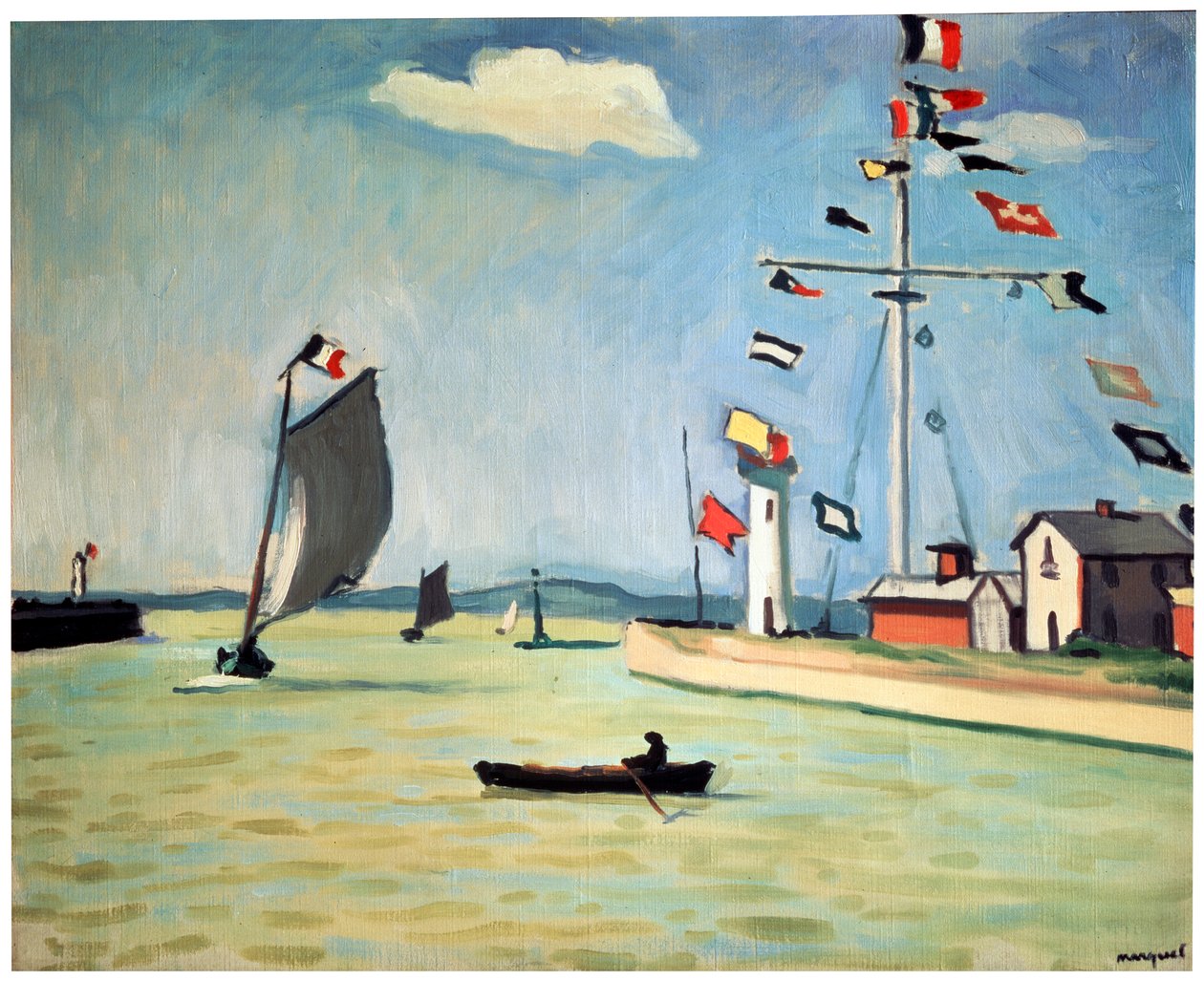Honfleur havn, c1911. av Albert Marquet